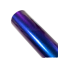 Film de protection de voiture en vinyle bleu spectral PET Magic Spectral Blue, directement de l'usine, effet caméléon, garantie 3 ans, rouleau de film de protection de voiture