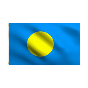 Bandiera e Stendardo dell'Isola di <span class=keywords><strong>Palau</strong></span>, 100% Poliestere, Stampa Fronte-Retro, 3x5 Piedi, Nuova - Product Image 1