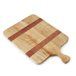 Bloc à découper rectangulaire en bois avec poignée, Logo gravé, planche à découper pour salade, Restaurant, cuisine et table, planche à découper pour Fruits - Product Image 1
