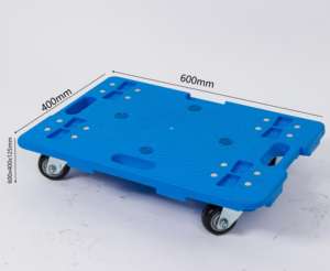 Carro de Transporte Industrial Resistente con Contenedor y Tapa para Almacén - Product Image 1