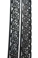 Ruban de dentelle élastique pour accessoires vestimentaires, diverses spécifications, MOQ 3000M, vente en gros, économique et tendance