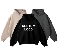 Sweat à capuche de luxe de haute qualité 100 % coton avec impression en relief, molleton épais en French Terry, pull Chaogongfang