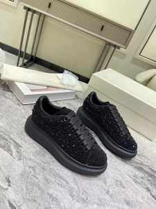 2026 <b>Top</b> Design High Quality <b>Rhinestone</b> Casual Full-Heel Thick-Tread Cushioning Sports Shoes Fashionable Luxurious Heightening - Product Image 2