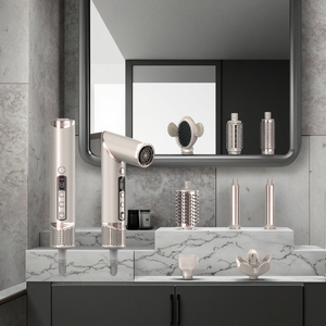 Secador de pelo iónico de CA de alta velocidad de 1400W, estilizador de cabello eléctrico 8 en 1, rizador caliente, difusor de CA, plástico plegable, estilo RV para - Product Image 6