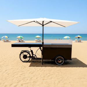 Bicicleta de carga de tres ruedas: Solución de venta móvil para <span class=keywords><strong>perros</strong></span> calientes de café - Product Image 1