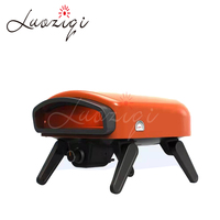 Four à pizza au gaz mobile de table de 14 pouces pour les rassemblements, haute qualité