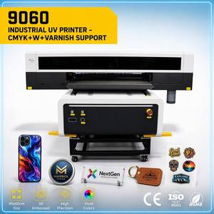 Three <b>in</b> One 9060 UV Flatbed <b>Printer</b> with Roll Rotary CCD for Phone Case Acrylic Metal Wood Glass Leather Customized Printing - Product Image 1