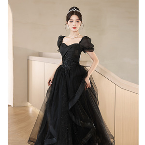 Nuevo <span class=keywords><strong>Vestido</strong></span> <span class=keywords><strong>de</strong></span> Noche <span class=keywords><strong>Rojo</strong></span> <span class=keywords><strong>de</strong></span> Lujo con Diseño <span class=keywords><strong>de</strong></span> Línea A, Largo hasta el Suelo, <span class=keywords><strong>de</strong></span> Satén con Cola Barrida, Ecológico, para Banquete - Product Image 6