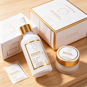 Etiquetas Cosméticas Personalizadas con Lámina Dorada, Etiquetas Rectangulares Autoadhesivas de Papel para Productos de Belleza, Impresión Ecológica - Product Image 5