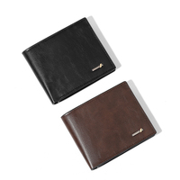 Portefeuille TAOMICMIC en gros pour hommes, style rétro en cuir, grande capacité, décontracté, pour dollars américains et cartes