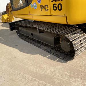 Mini pelle sur chenilles Komatsu PC60 d'occasion de haute qualité 6 tonnes avec moteur d'origine Kawasaki Enerpac vannes hydrauliques vente Shanghai - Product Image 2