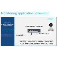 5 ports gigabit KuWFi géré 10G commutateur rapide de bureau en duplex intégral commutateur réseau 1000mbps pour la maison