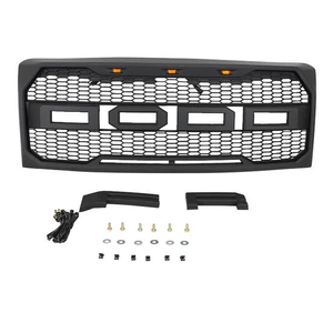 อุปกรณ์เสริม4X4สำหรับ F150 ABS กระจังหน้าพร้อมโลโก้ไฟ LED สำหรับ F150 2009-2014 - Product Image 3