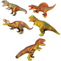 Ensemble de jouets de dinosaures personnalisés Tyrannosaurus Triceratops Marionnette de dinosaure Modèle en vinyle Animal en peluche Modèle de jouet pour enfants Cadeau