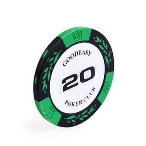 ชิปโป๊กเกอร์พลาสติก เซรามิก ดินเผา คุณภาพสูง น้ำหนัก 12 กรัม 14 กรัม แบบกำหนดเองได้ ชุดชิปโป๊กเกอร์ราคาประหยัด - Product Image 4