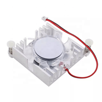 Ventilateur de refroidissement monobloc pour Orange Pi 5 Plus/Pi 5 V1.3.2, dissipateur thermique entièrement en aluminium avec ventilateur en matériau transparent pour PC