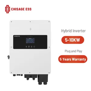 5KW 6KW 8KW 10KW Pure Sine Wave 48V 120 - 500V PV Input Hybrid Solar Inverter With Dual MPPT Charge Controller