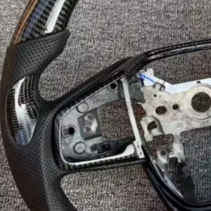 Volante de Fibra de Carbono Negro para la Serie Honda, Volante de Fibra de Carbono Modificado Personalizado y Volante de Cuero Personalizado - Product Image 3