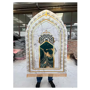 Offre Spéciale <span class=keywords><strong>pour</strong></span> adulte tapis de prière Ramadan Sajadah musulman Portable doux islamique cadeau articles Tapis De Priere Islam - Product Image 5