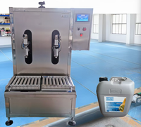 Machine de remplissage et de pesage à double buse anti-corrosion 5-30L pour liquides chimiques, solvants organiques, acides et alcalins forts