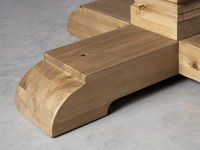 Meubles de salle à manger design moderne, table ronde en bois