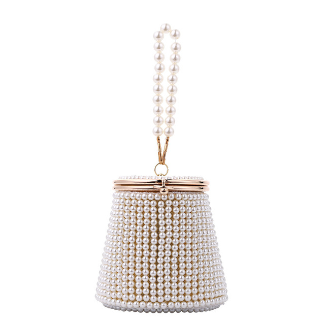 New Design Mini Portable Pearl Evening Clutch Bags for Women