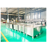 Chariot à viande en acier inoxydable pour les machines de traitement des aliments