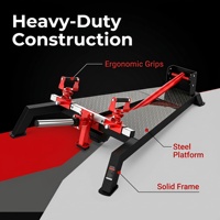 Plataforma de Remo Profesional Tipo T con Pedal Antideslizante y Hebilla Ajustable para Entrenamiento de Fuerza de Espalda, Máquina de Gimnasio Comercial