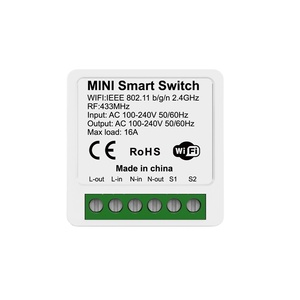 Tuya WiFi +433 10A Relay Switch Module 1 Channel Dry <strong>Contact</strong> <strong>Google</strong> Home Alexa Smart Life <strong>App</strong> Compatible AC 100-240V Smart Home - Product Image 1