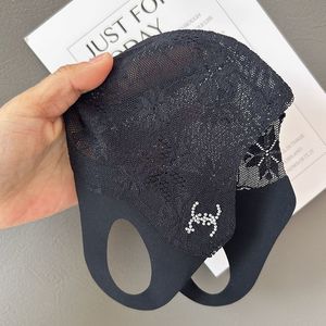 Masque de protection solaire en dentelle pour femmes, rose, respirant, protection UV, voile facial pour le cyclisme en plein air - Product Image 2