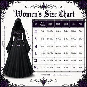 <span class=keywords><strong>Robe</strong></span> de Renaissance Gothique pour Femme, Costume Médiéval d'Halloween avec Corset et Manches Cloche en Velours pour Soirée - Product Image 5