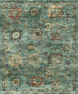 Ensemble de tapis modernes 100 % laine noués à la main, à boucles élégantes de 10 mm, écologiques, pour salons et salles à manger formels - Product Image 1