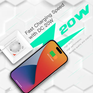 Enchufe Inteligente WiFi Tuya con Temporizador de Voz, Enchufe de Pared Europeo con Carga Rápida USB QC3.0 Tipo C PD20W - Product Image 2