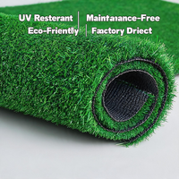 Tapis d'entraînement en herbe artificielle PE haute élasticité, durable et souple, 20 mm, pour glisse à la pousse/tir, sol de gymnase, pistes de course multisports extérieures