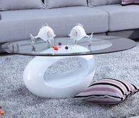 Nouveau Simple Argent Table Basse Salon Meubles Miroir Centre Table Unique Diamant Verre Moderne Standard Emballage 1 Pcs