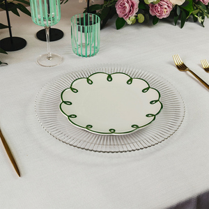 Plato <span class=keywords><strong>de</strong></span> Cerámica con Diseño Floral Único, Multiusos para Servir <span class=keywords><strong>y</strong></span> Regalar, Elegante <span class=keywords><strong>Vajilla</strong></span> para la Mesa <span class=keywords><strong>de</strong></span> la Cocina del Hogar - Product Image 3