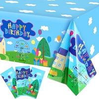 Party dekorationen Alles Gute zum Geburtstag Tischdecke Kunststoff Einweg Tischdecke für Kinder Baby Geburtstags feier