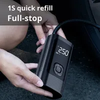 Pompe à air électrique portable sans fil pour voiture avec matériau ABS et écran numérique lumineux, gonfleur de pneus 150 psi