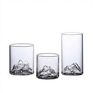 Tazza da tè a doppio strato a forma <span class=keywords><strong>di</strong></span> montagna, senza coperchio, senza manico, moderna e minimalista, per colazione, latte, succo, vino, uso domestico - Product Image 1