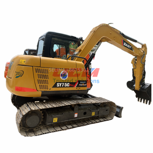 รถขุดมือสอง SY75 ยี่ห้อ Sany รุ่น Sy75c เครื่องจักรอุตสาหกรรม ขาย Sy 75 C Sany75 Sany75C 75C Escavadeira 7 ตัน Excavadora 75cexcavator - Product Image 1