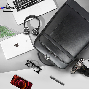 Zaino in Vera Pelle Bopai con Logo Personalizzato OEM BSCI di Lusso Multifunzionale con Ricarica USB per Laptop <span class=keywords><strong>da</strong></span> 15,6 Pollici - Product Image 1