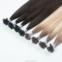 Extensions de cheveux bouclés de haute qualité Yuanzhen, pointe en V, double épaisseur, extensions de cheveux russes à pointe en V, extensions de cheveux à pointe en V en kératine