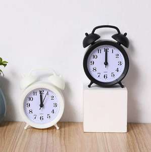 Design minimaliste en plastique Quartz réveil de bureau créatif numérique petite Double <span class=keywords><strong>cloche</strong></span> pour chambre chevet décor à la maison obtenir nouveau - Product Image 5