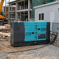 Générateur diesel silencieux 100 kVA 80 kW 200 kW 300 kW insonorisé triphasé de secours pour alimentation hors réseau