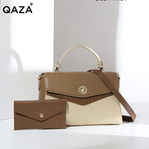 Sac à main bandoulière grande capacité pour femme <span class=keywords><strong>QAZA</strong></span>, fourre-tout décontracté avec logo personnalisé et fermeture éclair, nouveau design du fabricant - Product Image 2