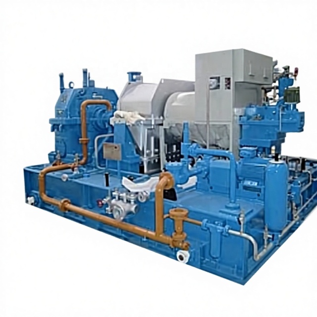 Automated Operation Back Pressure Steam Turbine Generator, Features User-Oriented Control for Steam Power.