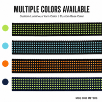 Sangle en nylon luminescente verte de 20 mm et 25 mm, personnalisable, pour équipement de plein air et pièces de sacs
