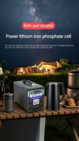 Système de stockage portable Suntik LiFePO4 IP65 empilable avec BMS intelligent personnalisé, 8000 cycles, sécurité, respect de l'environnement, installation facile, pour la maison