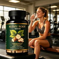 Complément Alimentaire Végétal Concentré à Base de Plantes, Riche en Isoflavones et Puerarin, Capsules Quotidiennes Traditionnelles de Racine de Kudzu