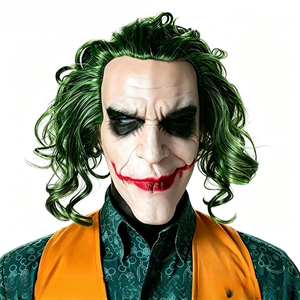 Masque réaliste du Joker avec cheveux verts - Masque intégral en latex style Heath Ledger pour Halloween, cosplay et soirées <span class=keywords><strong>d</strong></span>'<span class=keywords><strong>horreur</strong></span> - Product Image 1